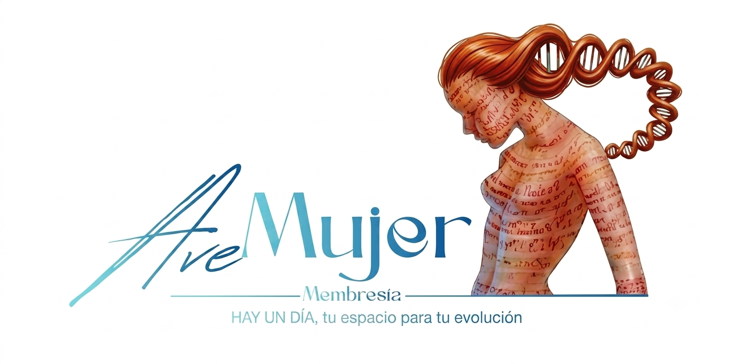 Mujer con hélice de ADN — arte de Ave Mujer